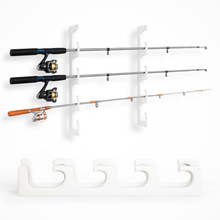 Load image into Gallery viewer, Made in the USA Fishing Rod Rack | Wall or Ceiling Mounted
