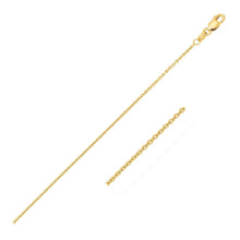 Load image into Gallery viewer, 14k Yellow Gold Round Cable Link Chain 1.1mm
