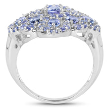 Load image into Gallery viewer, 3.31 Carat Genuine Tanzanite .925 Sterling Silver Ring
