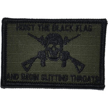 Load image into Gallery viewer, Hoist The Black Flag and Begin Slitting Throats Jolly Roger - 2x3 Patch
