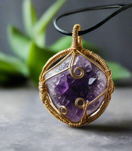 Load image into Gallery viewer, Iamevibez  Gold plated non-tarnishing wire wrapped necklace
