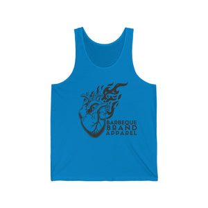 Barbeque Brand Heart on Fire Ladies Workout Tank