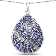 Load image into Gallery viewer, 4.72 Carat Genuine Tanzanite .925 Sterling Silver Pendant
