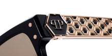Load image into Gallery viewer, Philipp Plein Spp080 Plein Badge 23kt Gp Sunglasses

