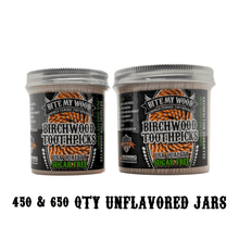 Load image into Gallery viewer, Unflavored Birchwood Toothpicks in Plastic Tube Or Jars
