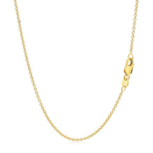 Load image into Gallery viewer, 14k Yellow Gold Round Cable Link Chain 1.3mm
