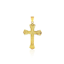 Load image into Gallery viewer, 14k Yellow Gold Black Onyx Cross Pendant
