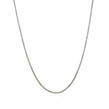 Load image into Gallery viewer, 14k White Gold Classic Box Chain 1.0mm
