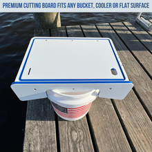 Load image into Gallery viewer, Made in the USA | Premium Single Bucket Raised 18" Fillet Table and Cutting Board

