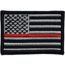 Load image into Gallery viewer, Thin Red Line Firefighter American Flag - 2x3 Hat Patch
