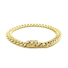 Load image into Gallery viewer, 10k Yellow Gold Semi Solid Miami Cuban Bracelet (7.20 mm)
