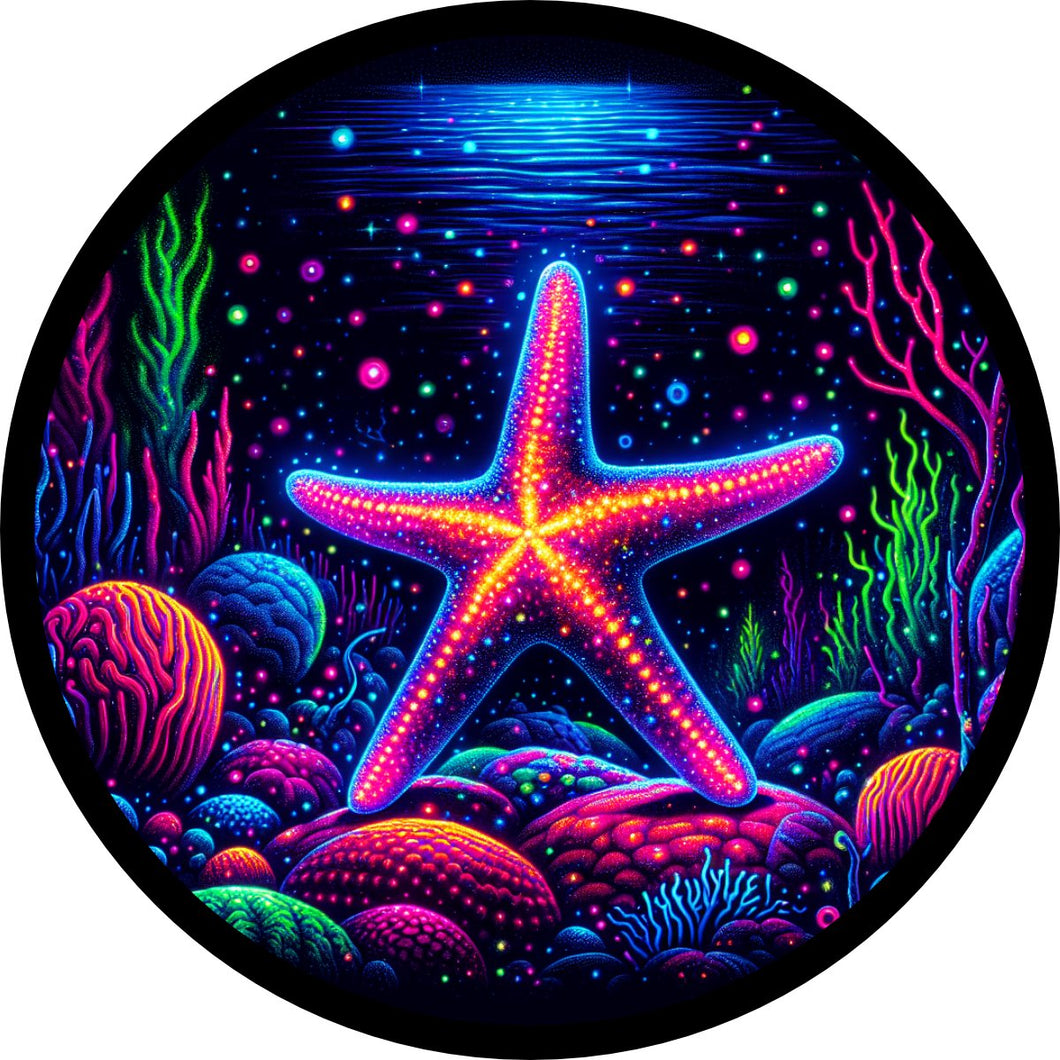 STICKER - Starfish - Amp Up Your Wardrobe with an Trippy, Eye-Catching Fluorescent Thread Magic - 4