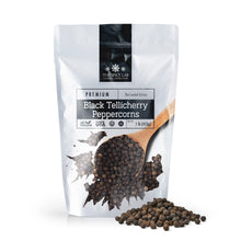 Load image into Gallery viewer, Black Tellicherry Peppercorns (Whole) for Grinder Refill
