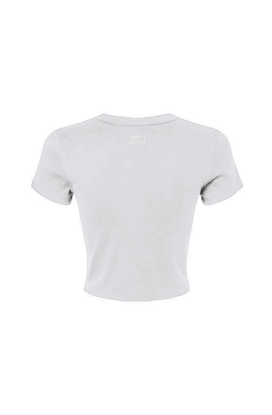Women's Micro Rib Baby Tee (White)