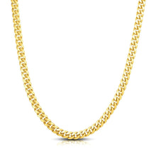 Load image into Gallery viewer, 7.1mm 10k Yellow Gold Classic Miami Cuban Solid Chain
