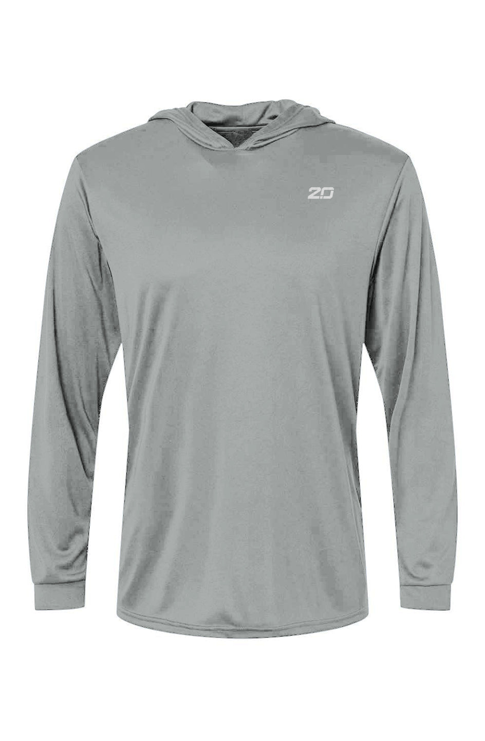 Men's Bahama Performance Hooded LS T-Shirt (Athletic Grey)