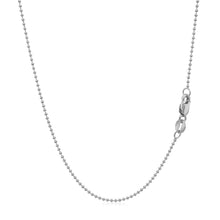 Load image into Gallery viewer, 14k White Gold Bead Chain 1.0mm
