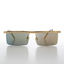 Load image into Gallery viewer, Futuristic Metal Rectangular Vintage Sunglass - Hans
