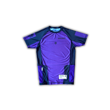 Load image into Gallery viewer, COMPETITOR SERIES SHORT SLEEVE RASH GUARD - PURPLE
