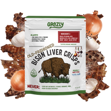 Load image into Gallery viewer, Bison Liver Crisps - 100% Grass-Fed/Finished
