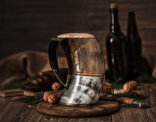 Load image into Gallery viewer, Horn Tankard Mug
