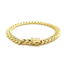 Load image into Gallery viewer, 10k Yellow Gold Semi Solid Miami Cuban Bracelet (7.20 mm)

