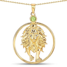 Load image into Gallery viewer, 0.24 Carat Genuine Peridot .925 Sterling Silver Pendant
