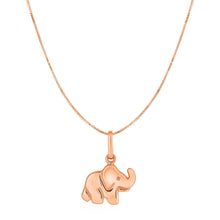 Load image into Gallery viewer, Elephant Pendant in 10k Rose Gold
