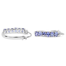 Load image into Gallery viewer, 2.04 Carat Genuine Tanzanite .925 Sterling Silver Earrings
