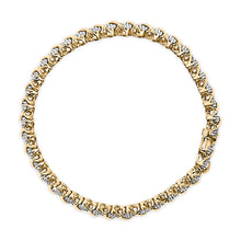 Load image into Gallery viewer, 10K Yellow Gold 3.0 Cttw Diamond S-Link Bracelet
