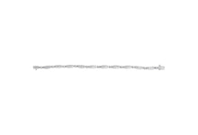 Load image into Gallery viewer, 14K White Gold 1-1/2 Cttw Round Brilliant-Cut &amp; Baguette Cut Diamond Bezel and Tapered Link 7" Tennis Bracelet (H-I Color, I1-I2 Clarity)
