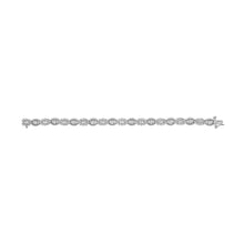 Load image into Gallery viewer, 10K White Gold 2.0 Cttw Diamond Milgrain Cluster Link Bracelet
