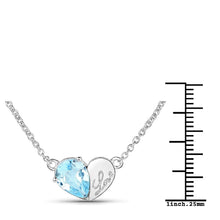 Load image into Gallery viewer, 1.90 Carat Genuine Blue Topaz .925 Sterling Silver Pendant

