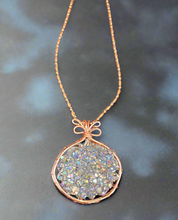 Load image into Gallery viewer, Custom iamevibez Titanium Coated Pyrite Necklace
