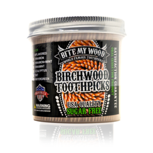 Load image into Gallery viewer, Unflavored Birchwood Toothpicks in Plastic Tube Or Jars
