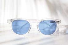Load image into Gallery viewer, Clear Acetate Square Sunglass with Colored Lenses - Benson
