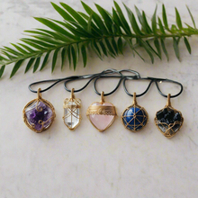 Load image into Gallery viewer, Iamevibez  Gold plated non-tarnishing wire wrapped necklace
