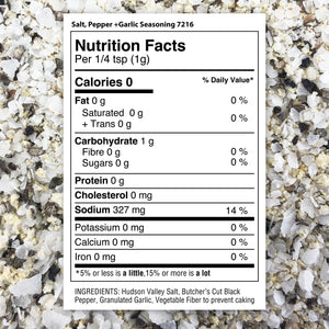 Salt, Pepper + Garlic Seasoning