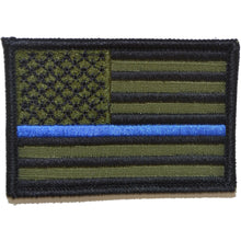 Load image into Gallery viewer, Thin Blue Line US Flag - 2x3 Hat Patch
