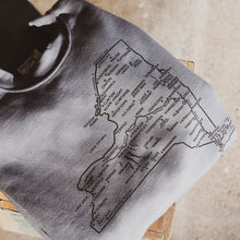 Load image into Gallery viewer, New York State Map Sweatshirt  - USA Made
