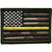 Load image into Gallery viewer, US Flag Thin Gold Line Public Safety Dispatchers - 2x3 Patch
