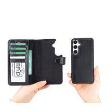 Load image into Gallery viewer, Samsung Galaxy S25 Plus Leather Wallet Case Detachable RFID – Magic
