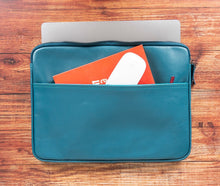 Load image into Gallery viewer, Awe Slim Leather Laptop / Tablet Bag
