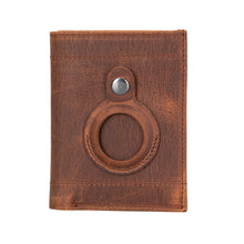 Load image into Gallery viewer, Airmaka Leather Card Holder With Airtag Slot
