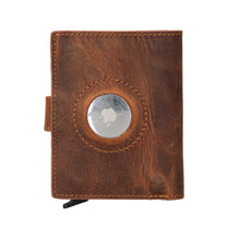 Load image into Gallery viewer, Palertag Zip Mechanical Leather Card Holder with AirTag Slot
