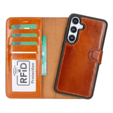 Load image into Gallery viewer, Samsung Galaxy S25 Plus Leather Wallet Case Detachable RFID – Magic
