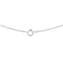 Load image into Gallery viewer, IGI Certified 10K White Gold 1/2 cttw Lab Grown Oval Shape Solitaire Diamond East West 18" Pendant Necklace (E-F Color, VS1-VS2 Clarity)
