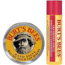 Load image into Gallery viewer, BURTS BEES Lip Balm and Hand Salve Gift Set
