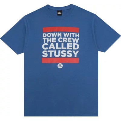 Stussy Down With The Crew Tee 'Royal Blue'