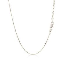 Load image into Gallery viewer, 14k White Gold Necklace with Round Diamond Charms
